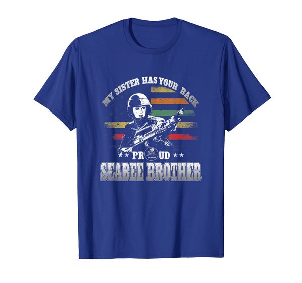 

Proud Seabee Brother T-Shirt My Sister Has Your Back, Mainly pictures