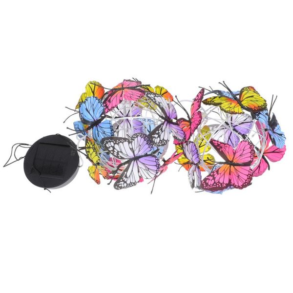 

solar lamps 1pc wind chime led butterflies light outdoor courtyard chic lamp