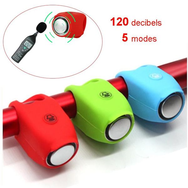 

bike horns 120db bicycle bell warning safety handlebar high-decibel mini electric horn handle bar alarm accessory