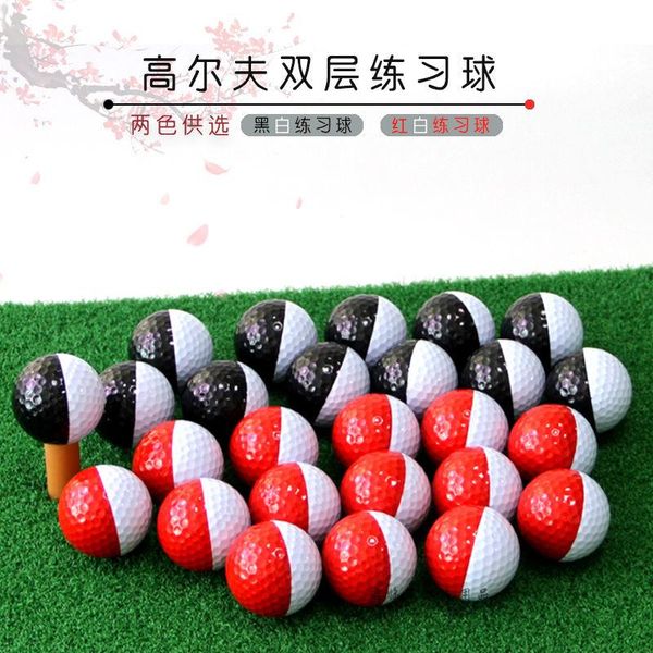 

golf balls 42.67mm 6pcs ball double layer color gift putter practice marking multicolors