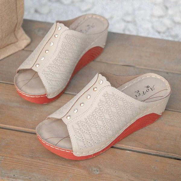 

sandals 2021 summer women outdoor beach wedge shoes flip-flop classical gladiator flats casual female, Black