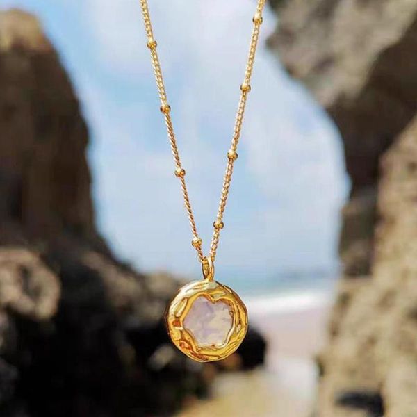 

pendant necklaces uilz 2021 chain gold color choker necklace women korean style pearl fashion jewelry collar cnl483, Silver