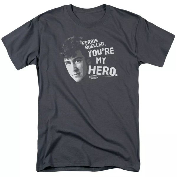 

ferris bueller my hero t-shirt sizes s-3x new, White;black