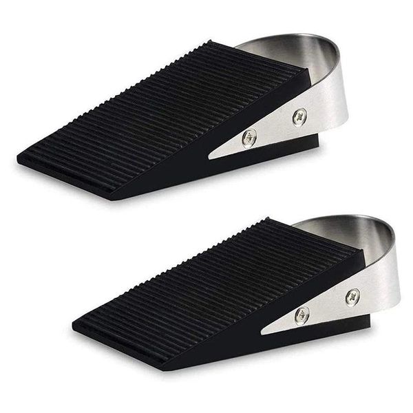 

2pcs stainless steel door ser windproof rubber plug energy saving protector shome decoration catches & closers