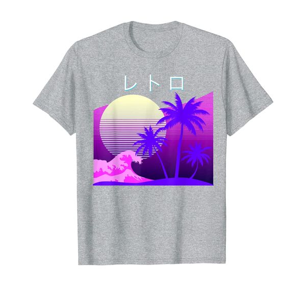 

aesthetic vaporwave retro 1980s 1990s otaku wave art t shirt, White;black