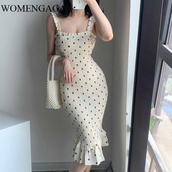 

summer sweet fashion slash neck dot temperament pleated fold strapless ruffles sleeveless tank dress bksh 210603, Black;gray