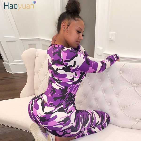 

camouflage print buflap onesies pajamas for women jumpsuit adults sleep rompers long sleeve one piece outfits women's jumpsuits &, Black;white