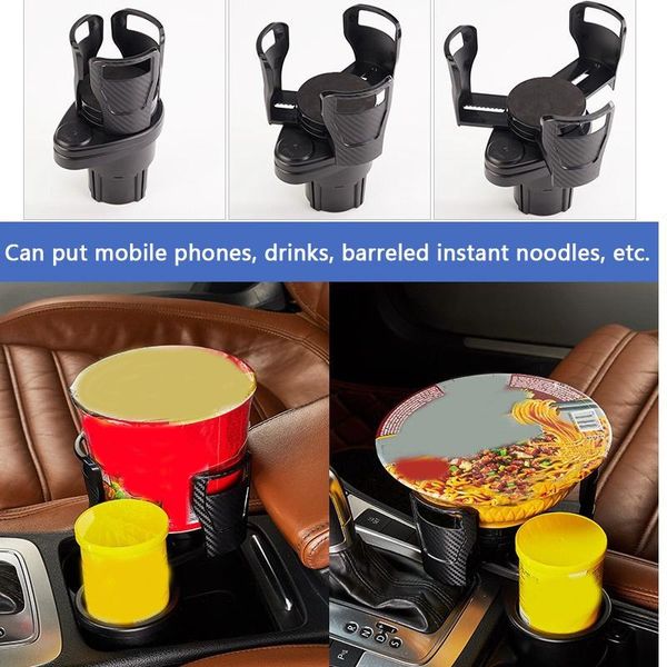

in 1 cup holder slip-proof rotating multifunctional with 16pcs sponge mat car organizer