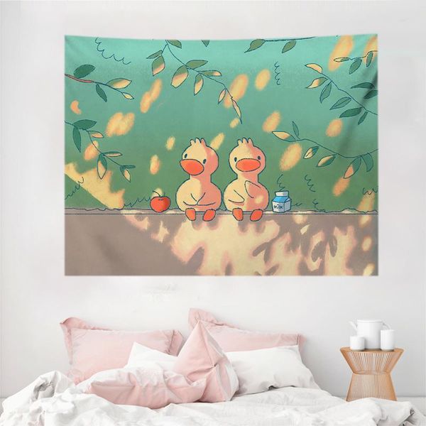 

tapestries cartoon tapestry creative wall hanging cute cloth deco chambre fille