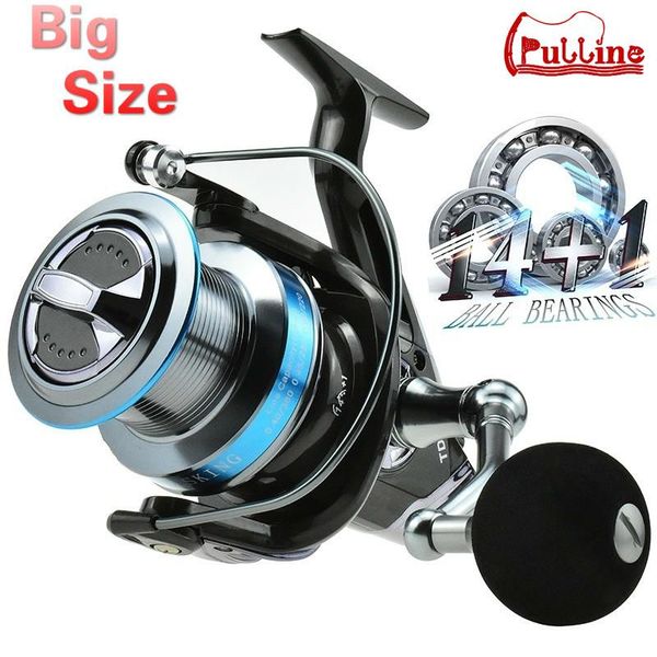 

baitcasting reels spinning fishing 8000/9000 series big size saltwater reel metal spool 20kg/44lb distant surfcasting trolling