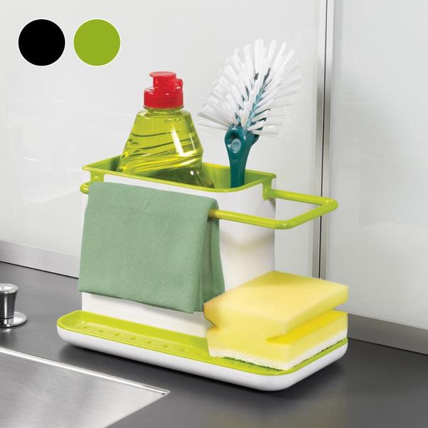 

hooks & rails 1pc kitchen sink sponge storage rack soap brush organizer bathroom accessories towel holder plastic