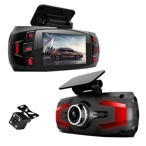 

car rear view cameras& parking sensors 1080p full hd 2.7" lcd driving recorder 170 degree dvr dashboard camera dual lens sprint with