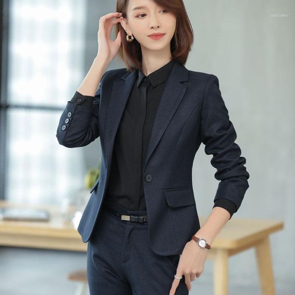 

ladies suit autumn and winter fashion business white-collar manager overalls temperament wild two-piece women's two piece pants