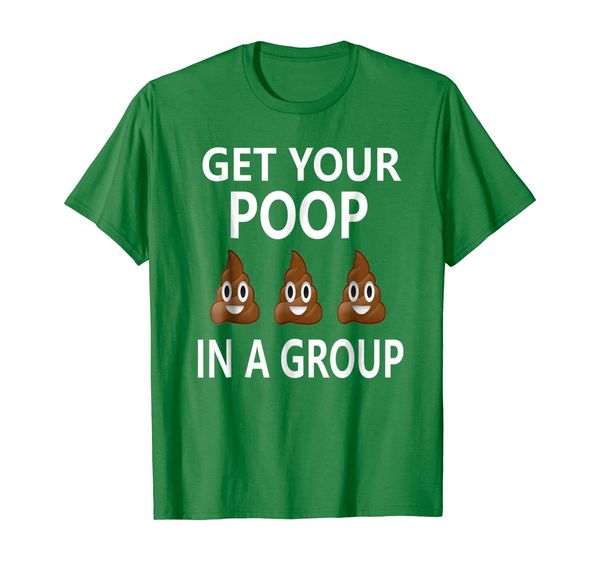 

get your poop in a group poo t-shirt love cute funny, White;black