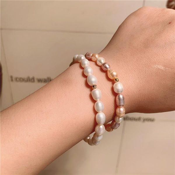 

beaded, strands fashion wild bracelet simple temperament sweet and cold wind female, Black