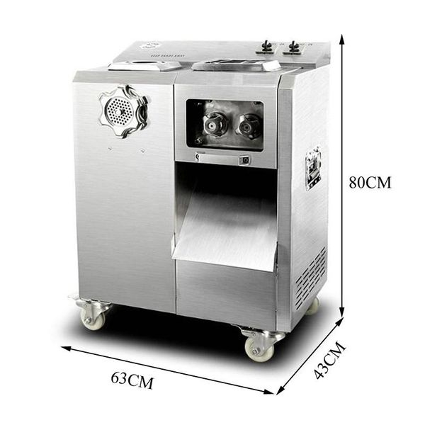 

high-efficiency fast slicer commercial meat grinder shredder dicing machine automatic stainless steel sausage stuffer grinders