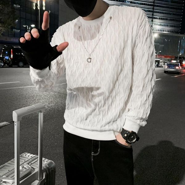 

men's hoodies & sweatshirts fashion solid 2021 autumn winter warm fleece sweatshirt men male brand hip hop pullover, Black