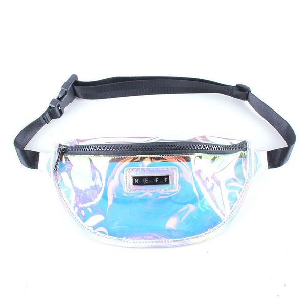 

waist bags 2021 explosion models colorful laser transparent pockets mobile phone waterproof pu men and women