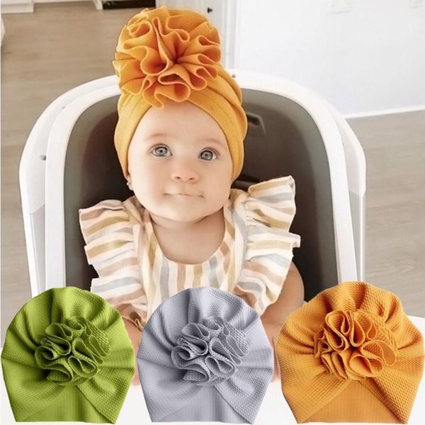 

hair accessories turban toddler infant bonnet cap head wraps baby hat beanie, Slivery;white