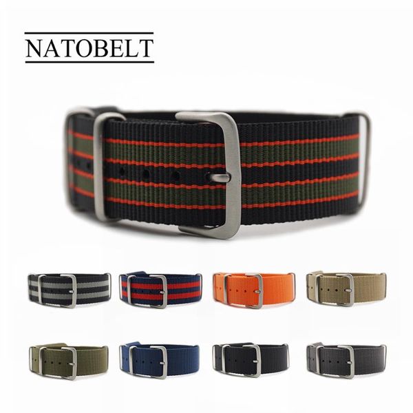 

watch bands christmas gift nylon watchstrap fashionable safety nato strap, Black;brown