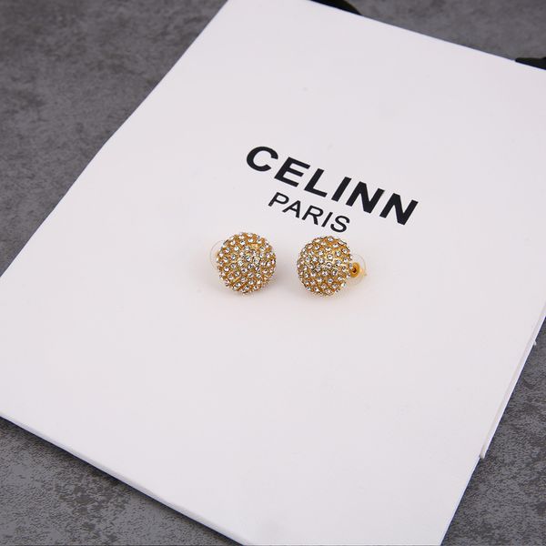 

aaa designer jewelry new round micro diamond french fashion sweet 925 silver needle earrings
