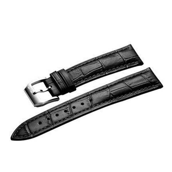 

watch bands fashion 20mm leather strap black brown color