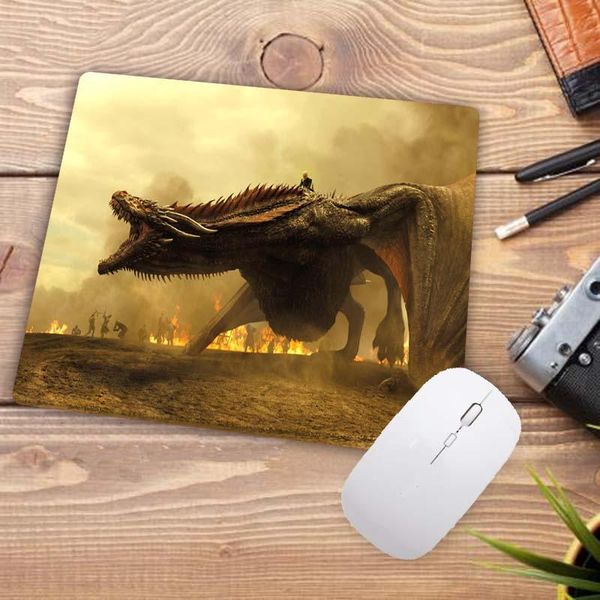 

mouse pads & wrist rests tronos game a piece of ice cream and rubber flame for pad lapmousepad gaming mat, 18x22cm