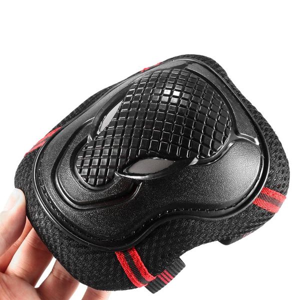

6pcs/ set children knee/elbow pads protective gears for skateboard bicycle ice inline roller skate protector kids scooter elbow & knee, Black;gray
