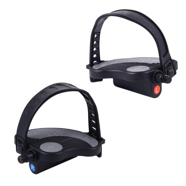 

bike pedals 1 pair spin with strap exercise random pattern