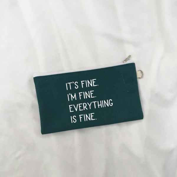 

wallets it's fine i'm everything is womens letter print candy colors personalized custom 2021 designer, Red;black