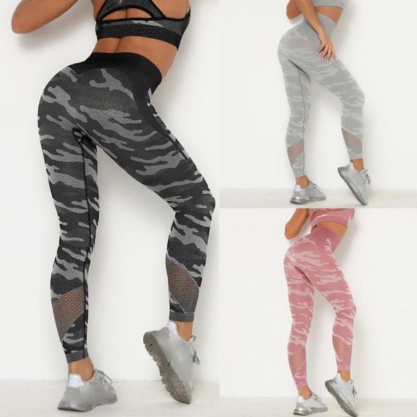 

50# women sports legging pure color fitness hip-lifting running mid waist camouflage pants pantalones de mujer women's leggings, Black