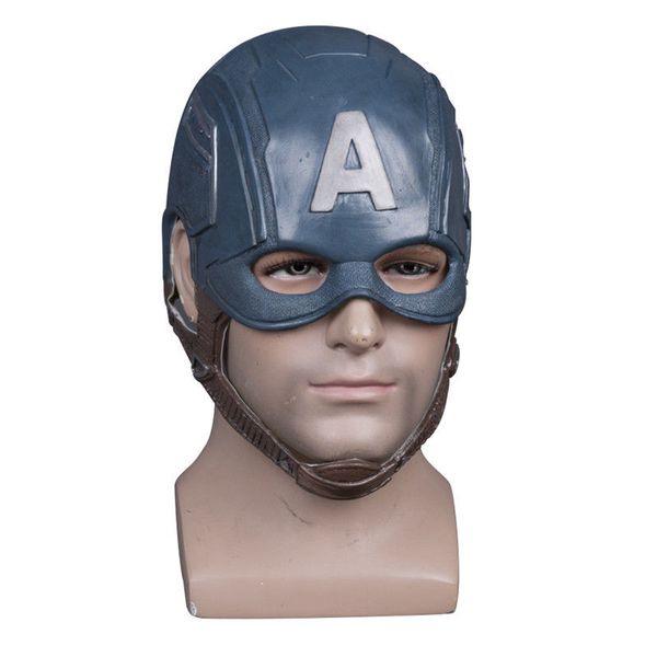 

costume accessoriessuperhero steve rogers helmet halloween mask soft cosplay latex masks props, Silver