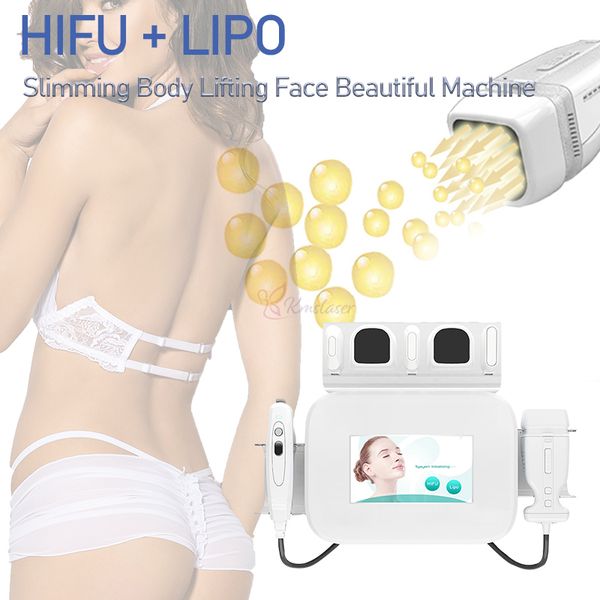 Tragbare HIFU-Liposonix Abnehmen Maschine für Gesicht und Körperhaut Anziehen Liposonic Cellulite Entfernung Schönheitsgeräte