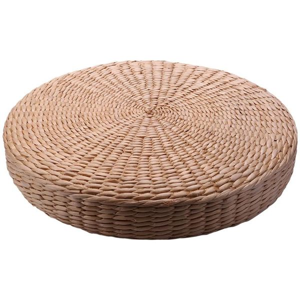 

cushion/decorative pillow 40cm tatami cushion round straw weave handmade floor yoga chair seat mat