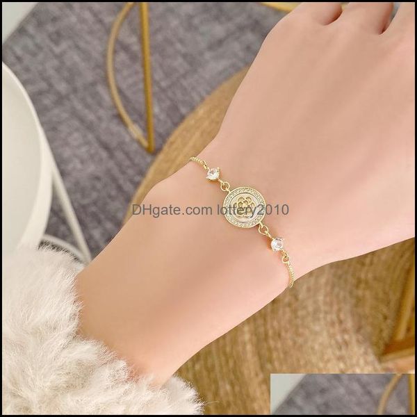 

bracelets jewelrybracelets retro gentle simple microencrusted zircon natural shell camellia adjustable bracelet feminine string link chain, Black