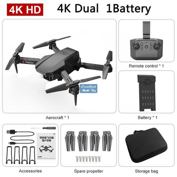 M5 4K HD Dual Camera Drone, Mini Mini Mini Beginner Yaav Kid Toy, Track Flight, Gravity Induction, высота, сфотографировать жест, рождественский мальчик, 3-3