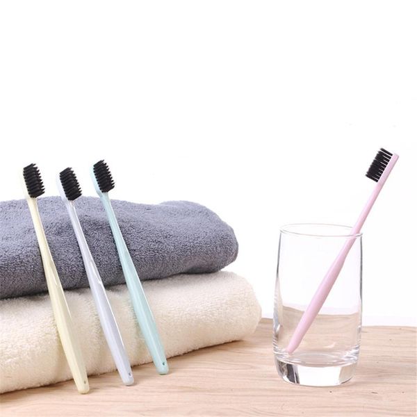 

toothbrush family pack bamboo charcoal crystal box packed soft travel portable