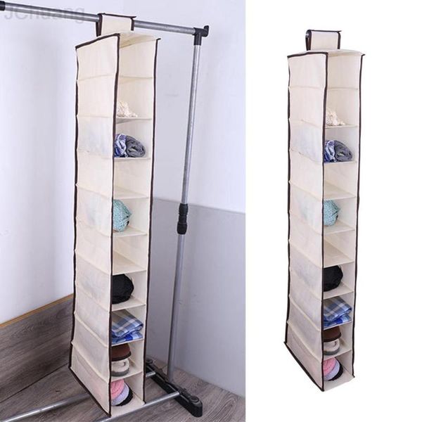 

storage boxes & bins 6/10 layers hanging bag handbag organizer clothes shelf tote rack bags door pocket shoes closet