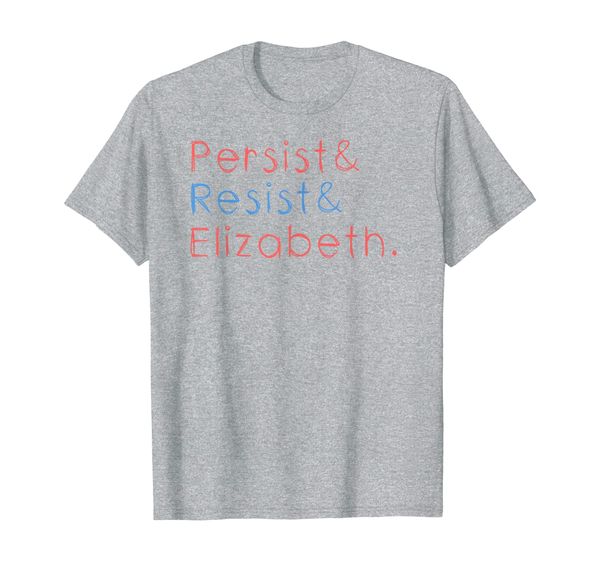 

persist and resist elizabeth warren for president 2020 t-shirt, White;black