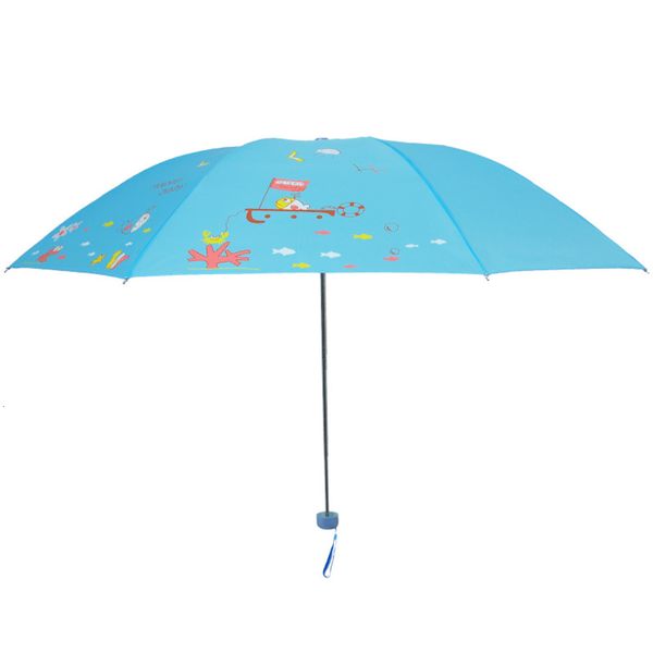 

heaven umbrella 339s screen printing high density polyester spinning three fold can be printed