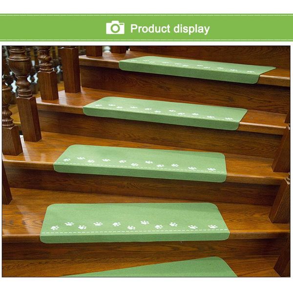 

carpets 5 pcs tread carpet mats self adhesive stair mat anti-skid step rugs safety mute floor indoor luminous warm pad