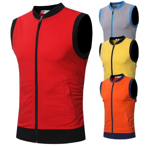 

men's vests 2021 sleeveless male armor size, Black;white