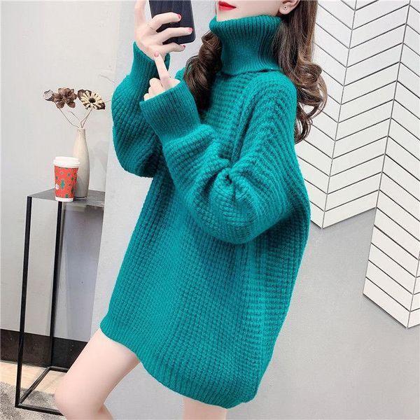 

Women's Sweaters Slouchy mid length loose oversized Jersey AV2K, White;black