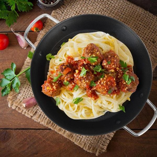 

panela non-stick stainless steel pot dual handle seafood tray cooking cookware home kitchen accessory saucepan pans