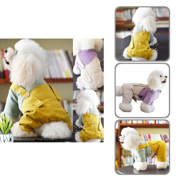 

dog apparel non-sticky hair casual pet overalls four-legged clothes clothing