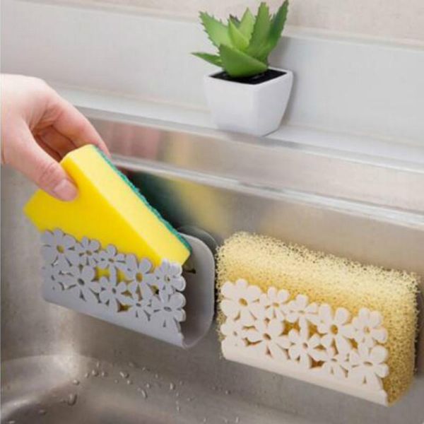 

bathroom shelves small flower kitchen sink side shelf sponge rack shower cotton drain lb911228