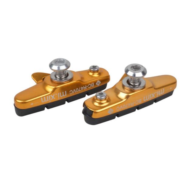 

bike brakes 1pair folding bicycle drawer type aluminium alloy mountain road brake pads with screws durable parts accessories multicolor
