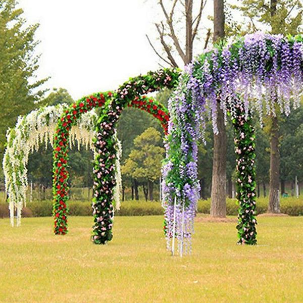 

decorative flowers & wreaths artificial silk rose flower wisteria vine rattan hanging garland for wedding party home garden decoration