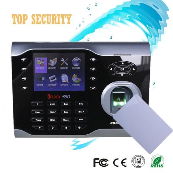 

users capacity tcp/ip biometric fingerprint time attendance recorder zk iclock360 access control