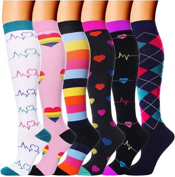

compression stockings golf football socks outdoor sport soccer sock sports, Black
